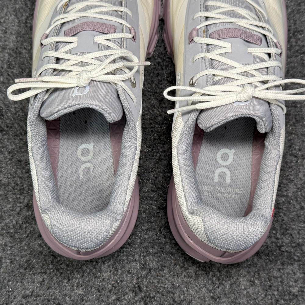 On Running Cloudventure Waterproof Trail Running Shoe Women 9 Ice Heron Lavender - Picture 11 of 14